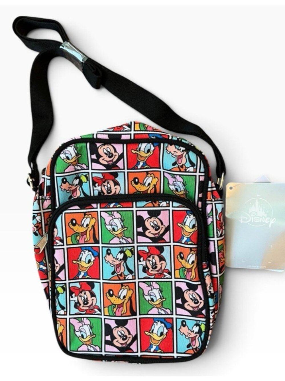 Disney Parks Mickey Mouse and Friends Characters Canvas Crossbody Bag Purse NWT